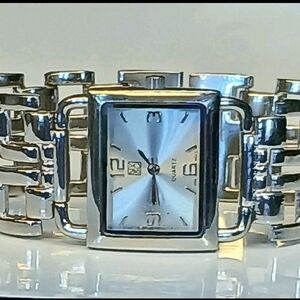 Ladies New York & Co. Polished Stainless Steel Bracelet Watch New